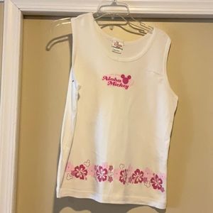 *RARE* DISNEY STORE Aloha MickeyTANK TOP SHIRT LADIES large